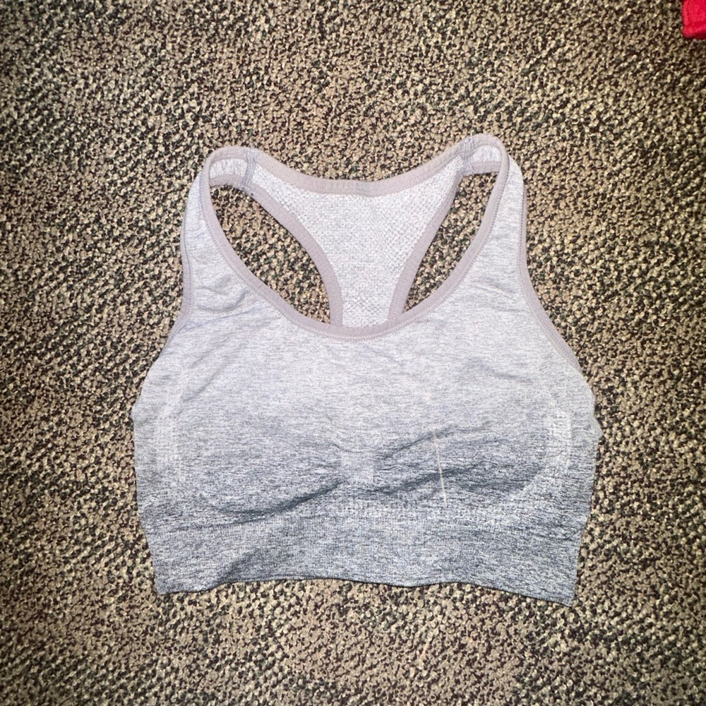 Gray Sports Bra